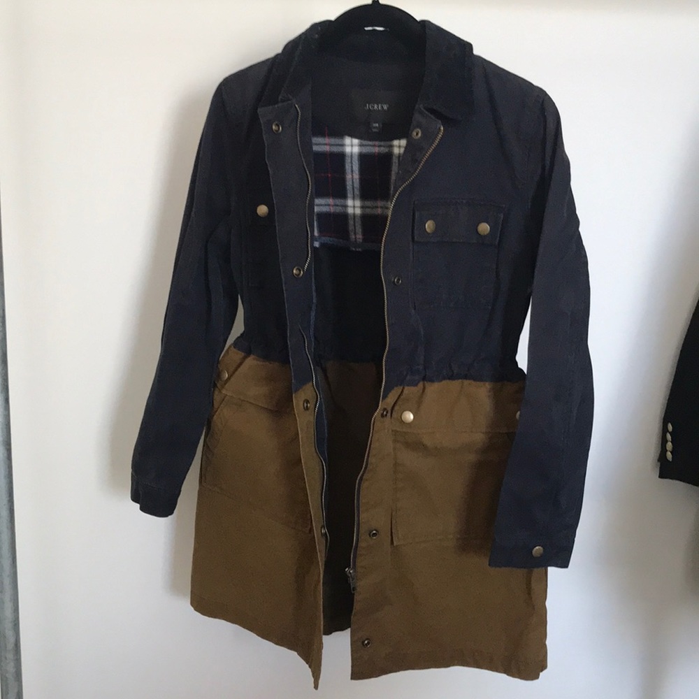 J CREW color block trench